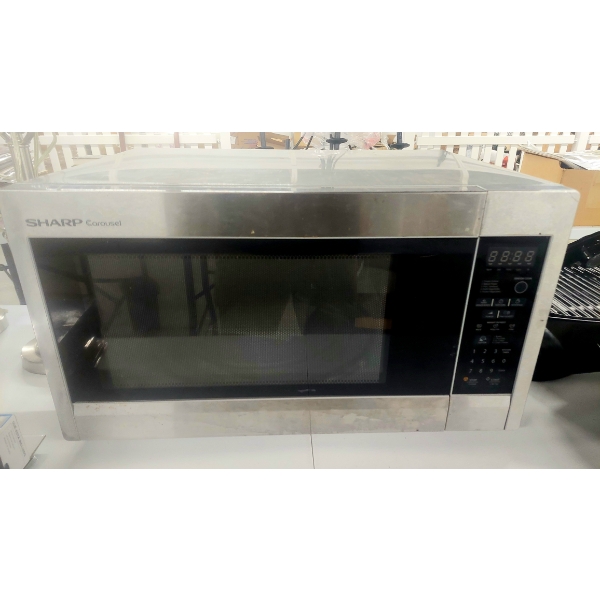 Sharp Carousel Microwave - Stainless Steel 23" x 17" x 13"