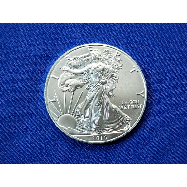 2016 $1 American Silver Eagle 1 oz. Fine Silver 