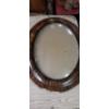 Image 4 : Antique Oval Curved Glass Large Picture Frames - One With Portrait Included