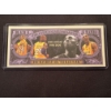 Image 2 : Rare 2020 Kobe Bryant Lakers One Million Dollar Bill - Mint In Protective Holder
