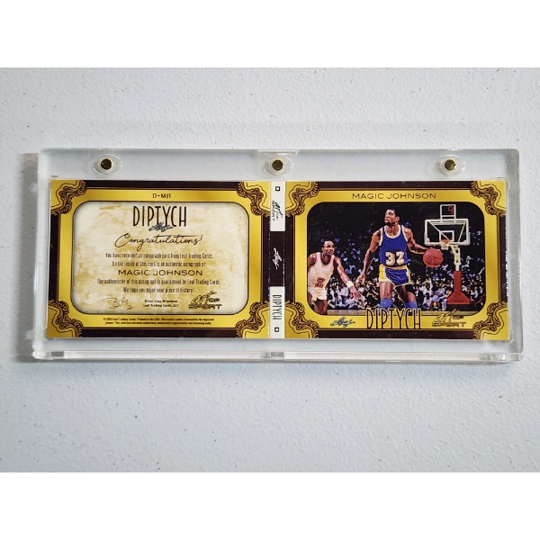 2023 Leaf D-I1 DIPTYCH Magic Johnson Autograph Card