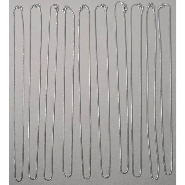 (10) Sterling Silver 20" Necklaces - Total Weight: 32.3g