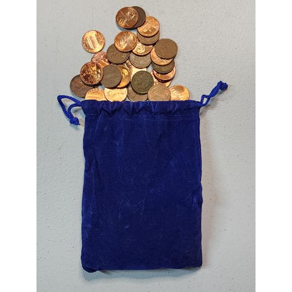 Assorted U.S Cents: Mixed Dates & Types (Indian Head, Wheat, Bicentennial, & More) Approx FV: $1.00