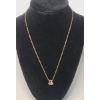 Image 1 : 14K Yellow Gold Horshoe Diamond 18" Necklace - Weight: 1.9g