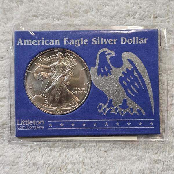 1997 1 Troy Oz. .999 Fine Silver American Eagle Round