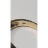 Image 7 : 14K Yellow Gold Ribbed Bombe Style Ring With Amethyst - Size 7 - Total Weight: 5.2g
