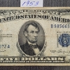Image 3 : Nice 1953 United States Blue Seal Silver Certificate Note