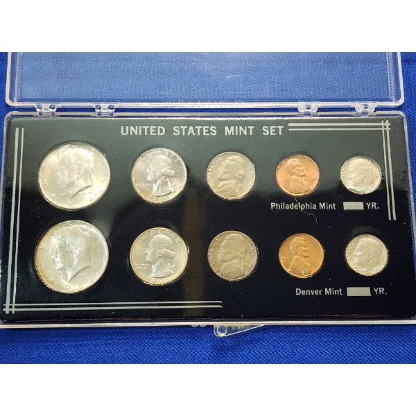 1964 P&D United States Mint Set - Including Silver 