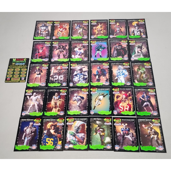 1994 Coca-Cola Monsters Of The Gridiron Football Trading Cards
