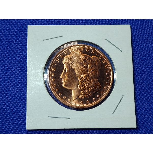 One Ounce .999 Fine Copper Round - Golden State Mint - Morgan Dollar Design