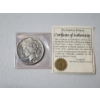 Image 1 : 1922 90% Silver Peace Dollar with The American Historic Society COA