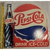 Image 1 : Pepsi-Cola Metal Sign - 14"