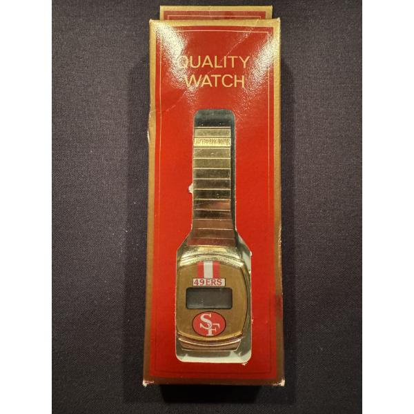 Vintage NFL San Francisco 49ers Team Battery Operated Wrist Watch - Mint In The Box 