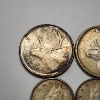 Image 2 : 5 Silver Foreign Coins: 80% Silver Canada Quarters & Dimes, & British Sixpence - Total ASW: 0.4655