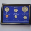Image 1 : Presidential -Type Set: Framed Collection of Six U.S. Coins with Notable Presidential Quotations 