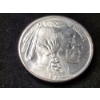 Image 2 : One Troy Ounce .9999 Fine Silver Buffalo Indian Round - 1 Oz Silver!
