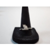 Image 2 : Stunning 14K White Gold Ring with Diamonds - Size 9 - Total Weight 3.0g