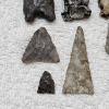 Image 5 : EARLY AMERICAN! Antique Assortment of Native American Stone Artifacts including Arrow/Spear Heads