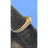 Image 5 : 14K Gold Leaf Carved Stud Back Earrings & 14K Gold Ring With Diamonds - Size 3 - Total Weight: 2.6g