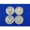 Image 2 : x4 Assorted Years U.S. 90% Silver Quarters FV: $1.00