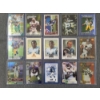 Image 3 : 20 Assorted Near Mint Veteran Parallel Football Trading Cards in Protective Toploaders