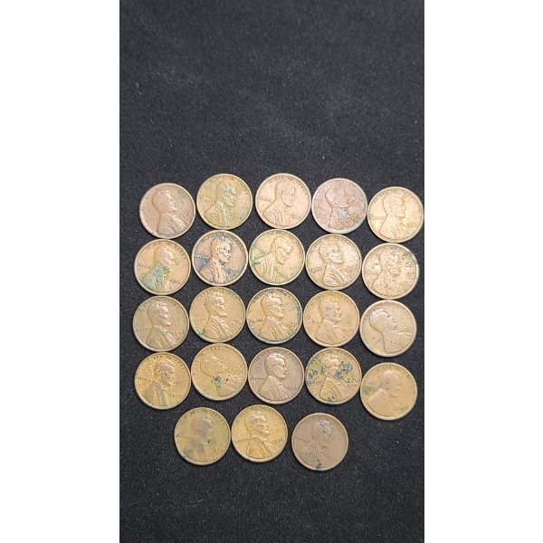 Assorted Years U.S Lincoln Wheat Cents - Face Value: $0.23