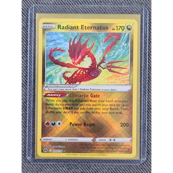 Radiant Eternatus Holo 105/159 2023 Pokemon Trading Card 