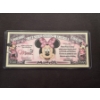 Image 1 : Disney Minnie Mouse One Million Dollar Bill - Disney Dollar - Mint Condition - Harder To Find