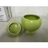 Image 3 : Beautiful Fiestaware Fiesta Chartreuse Sugar Bowl - Mint Condition In Original Box