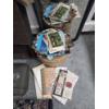 Image 3 : Large Collection Of Vintage Items Including Stamps, Burlap Sack, 12''x12''x25'' Wood Trunk, Postcard