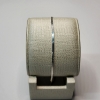 Image 1 : Beautiful 14K White Gold Herringbone Bracelet - 7" - TW: 1.5g