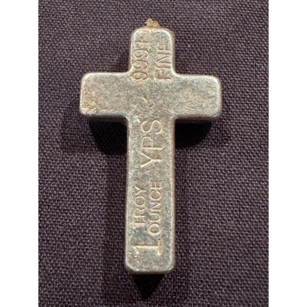 The Cross Of Christ One Ounce .999 Fine Silver Troy Ounce - Mint Condition