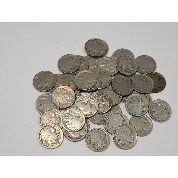 Assorted Years/Mint Marks United States Buffalo Nickels - Face Value: $2.30