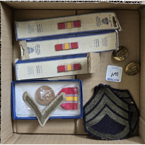 WWII SSgt Patched with Vietnam National Defense Medals and More