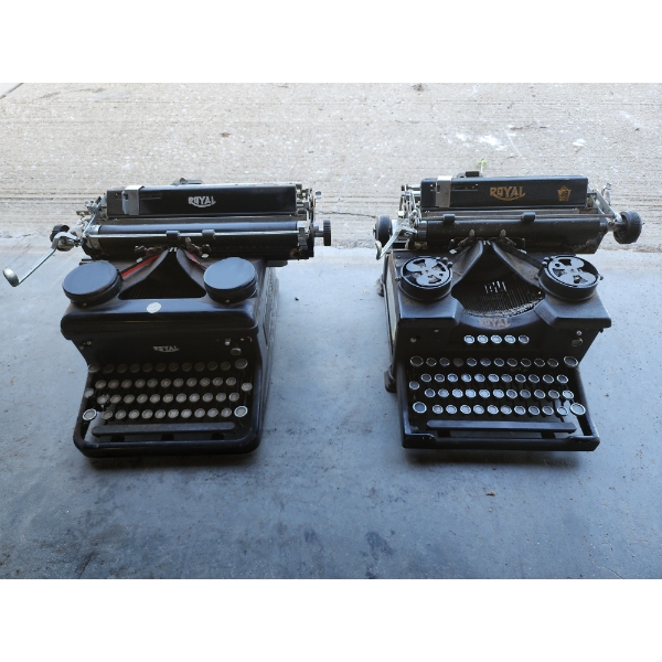 Two Vintage Royal Typewriters 