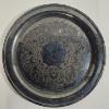 Image 3 : Two Vintage (Brass/Silver-Plate) Engraved Metal Serving Trays (12.5"/15.25") - (Silver-Plate 3lbs)