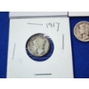 Image 5 : x7 Assorted Years Higher-Grade Silver Mercury Dimes FV: $0.70