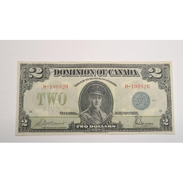1923 Dominion of Canada $2 Large Bank Note