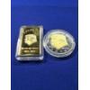 Image 7 : Limited Edition! 2021-2025 Donald Trump Gold Plated Bar & 2020 Gold Plated Challenge Coin