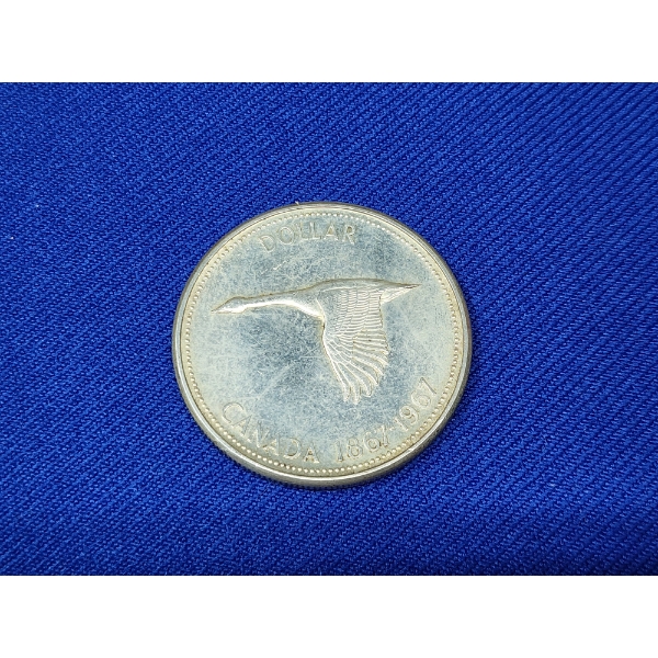 1967 Canada Goose Silver Dollar ASW: 0.6oz