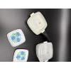 Image 6 : Plastic Corning Ware Dishware Toy Set - 3 Plates - Pots - Pans - Coffee Pot with Burner - Cups 