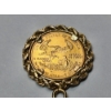 Image 5 : 1995 $5 American Eagle 1/10th oz Fine Gold Coin - 14K Gold 24" Necklace & 14K Gold Pendant TW:10.6g