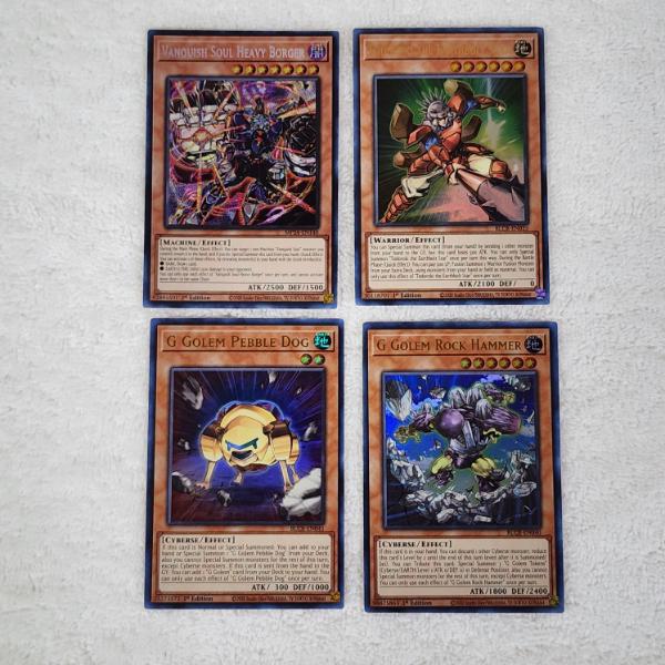 Four Assorted Holo Yu-Gi-Oh Trading Cards!