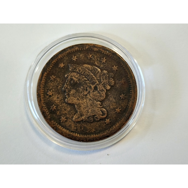 Unknown Year United States Braided Hair Large Cent