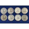 Image 2 : x8 Assorted Years 90% Silver Washington Quarters FV: $2.00