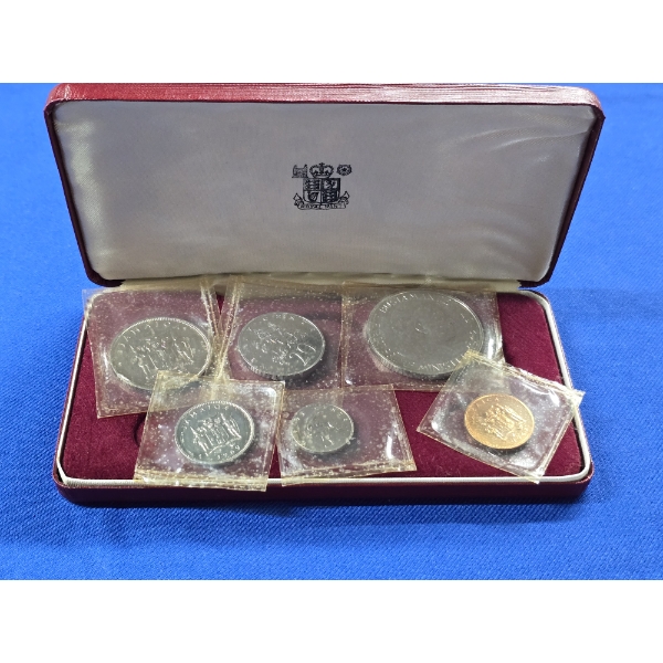 1969 Jamaica Sealed 6 Coin Mint Set - Royal Mint - Red Box