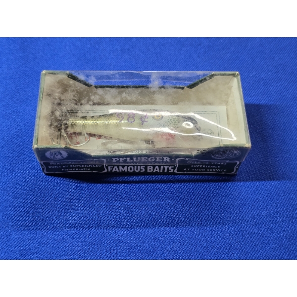 Vintage Pflueger Fishing Lure - Famous Baits - Pal-O-Mine Minnow 2 & 3/4in #5003