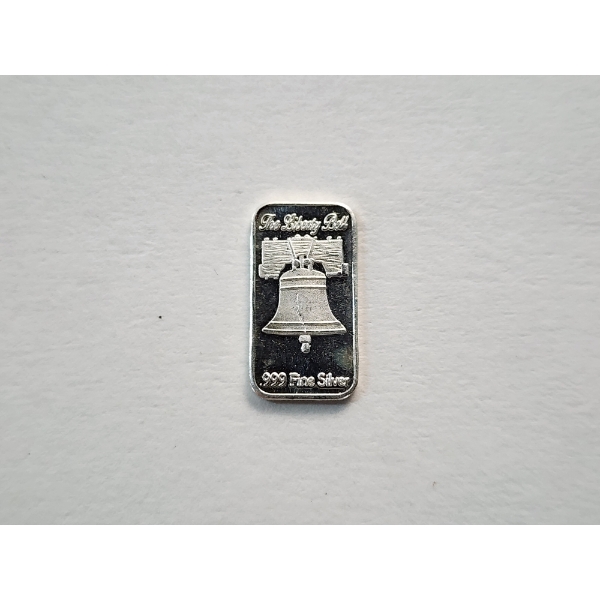 The Liberty Bell Pan Silver Company 1 Gram .999 Fine Silver Bar