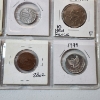 Image 13 : Two Binder Pages Filled with Assorted World Coins: Ireland, Russia, Great Britain, Isreal, & More! 