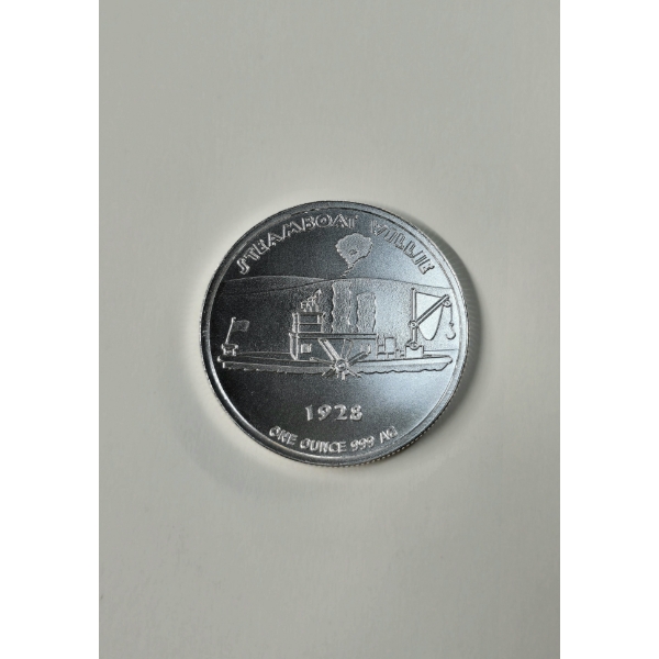 1928 Steamboat Willie - Mickey Disney .999 Silver 1oz Round 